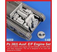 CMK 129-8059 - 1/48 Pz.38 (T) Ausf. E/F Motor Set - Nuevo