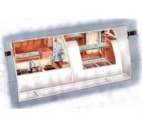 CMK 129-N72016 - 1:72 Barco de U Tipo Ix Captain's &officers Wardro - Nuevo