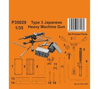 CMK 129-P35029-1 :3 5 Tipo 3 Japonés Heavy Machine Gun - Nuevo