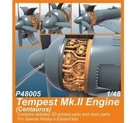 CMK 129-P48005-1/48 - Tempestad Mk.ii Motor (Centaurus) para Sh And Eduard Kits