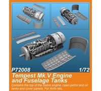 CMK 129-P72008 - 1:72 Tempestad Mk.v Motor And Fuselage Tanques - Airfix Kit -