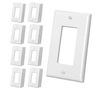 CML - Placas decorativas de pared de tamaño mediano, paquete de 40 cubiertas de toma de corriente eléctrica, placas de interruptor de 1 banda, tamaño mediano de 3.2 x 5 pulgadas, resistentes a los