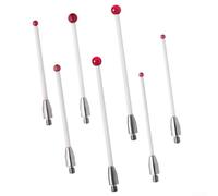 CMM - Lápiz táctil con mango de cerámica y bola roja, para rosca m3, resistente al desgaste y no conductor para superficies delicadas y EDM, compatible con Renishaw