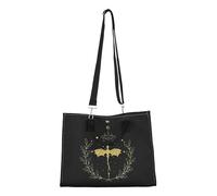 CMNIM Cuarto libro Merch Gift Fourth Book Lover Bolsa grande The Empyrean Book Series Gift Dragon Rider regalo para fans, Bandolera grande negra Fw Tb, 25.4*17.01*6.35cm