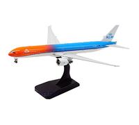 CMO Aviones Maqueta, Boeing 777-300ER Avión Airbus KLM Statico Modelos Escala 1/200, Juguetes y Regalos para Adultos, 12,6 X 11,9 Pulgadas
