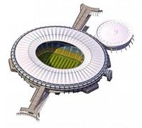 CMO Modelo de Rompecabezas del Estadio Deportivo 3D, Modelo brasileño de Maracaná de Bolas, Juguetes para niños, 16 Pulgadas X 15 Pulgadas X 6 Pulgadas