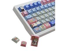 Cmokifuly Rabbit Cute Keycaps MDA/Cherry Profile Blue Jeans Style Keycap para teclado mecánico/magnético, 149 teclas de 5 lados Dye-Sub Custom PBT (perfil de cereza)
