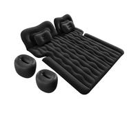 CMOLVUR Colchón de aire inflable para coche, cama de dormir plegable, cojín de conducción autónoma, almohadilla de camping, sofá, camas de viaje inflables, accesorios para automóviles (negro, tamaño 1