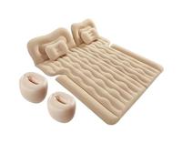CMOLVUR Colchón de aire inflable para coche, cama de dormir, plegable, cojín de conducción autónoma, almohadilla de viaje, sofá, cama de viaje, accesorios para automóvil (beige, tamaño 1)