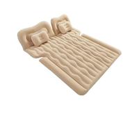 CMOLVUR Colchón de aire inflable para coche, cama de dormir plegable, cojín de conducción autónoma, almohadilla de viaje, sofá, cama de viaje, accesorios para automóvil (beige, tamaño 2)