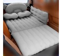 CMOLVUR Colchón de aire plegable para asiento de coche, camas inflables para dormir, cojines al aire libre, camping, sofá inflable, cama de viaje, accesorios de cama de aire (gris)