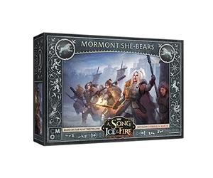 CMON A Song of Ice and Fire Table Top Miniatures Game - Mormont She-Bears, Miniature War Game, Ages 14 and up, 2 or More Players, Average Playtime 45-60 Minutes, Made, SIF11 Various,CMNSIF111