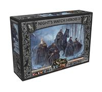 CMON-A Song of Ice & Fire-Night and Canción de Hielo y Fuego Night's Watch Heroes 3 Juego de Miniaturas, Color, Medium (Edge Entertainment CMND0219)