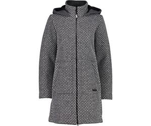 CMP - Abrigo de mujer de lana con capucha fija, Humo Mel.-B. Yeso, XS