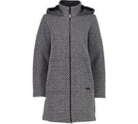 CMP - Abrigo de mujer de lana con capucha fija, Humo Mel.-B. Yeso, XXS