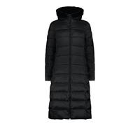 CMP - Abrigo de nailon con capucha fija para mujer, color negro, talla 44