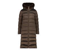 CMP - Abrigo de nailon con capucha fija para mujer, Dark Malto, 52