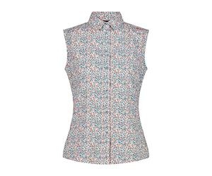 CMP B.Co-Aqua-Campari - Camisa sin Mangas para Mujer, diseño Floral, Talla L