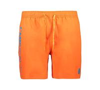 CMP - Bañador de longitud media para hombre., Naranja fluorescente, 52
