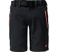 CMP - Bermudas elásticas para niños, Antracita-Flash Naranja, 104