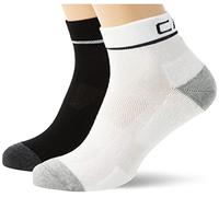 CMP Bipack de calcetines para correr de algodón, blanco negro, 39/42
