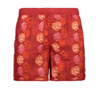 CMP Boardshort Bañador Man Shorts Rojo Estampado Flores Microfibra Innenslip