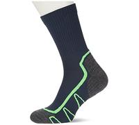 CMP - Calcetín de trekking Poly Mid, B.Azul-Verde Fluo, 43/45