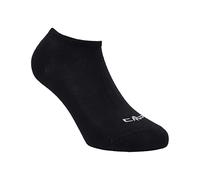 CMP Calcetines Bamboo Invisibile Tripack Wmn, Negro, 39/42