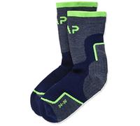 CMP - Calcetines trekking de lana media para niños, Armada, 28/30