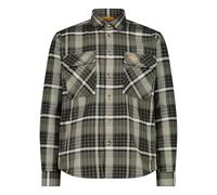 CMP - Camisa de Franela para Hombre, Color Aceituna-Negro-Blanco, 54