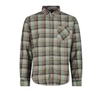 CMP Camisa de manga larga para hombre, 30T9927, Sage/Antacite/Óxido, 54