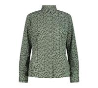 CMP Camisa elástica de fantasía geométrica de manga larga para mujer, 34S6156, Aguacate/Pistacho, M