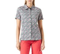 CMP - Camisa elástica de manga corta para mujer, Picea-rosa intenso, XS