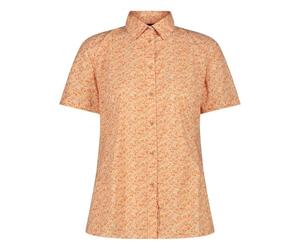 CMP - Camisa Fantasía Check Manga Corta para Mujer, Salmón-Tánger, XXL