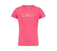 CMP Camiseta básica para niña Dry Function con cuello redondo, transpirable, de secado rápido e higiénico, ideal para aventuras activas al aire libre., rosa fluorescente, 164