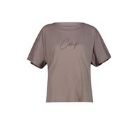 CMP Camiseta de fitness para mujer de algodón orgánico con ajuste cómodo. Suave, transpirable e ideal para el día a día, ocio y looks relajados, marrón, 40