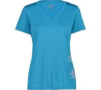 CMP - Camiseta de mujer de punto jaspeado, Mel hawaiano., XXS