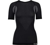 CMP - Camiseta de mujer sin costuras, Negro, 40/42