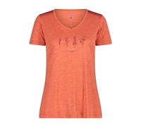 CMP - Camiseta de Punto Melange para Mujer, Bitter Mel., 40, Bitter Mel., 36