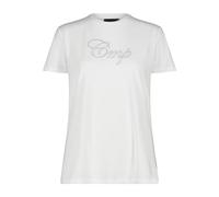 CMP Camiseta elástica de Punto para Mujer, Blanco-Gris, 40