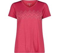 CMP Camiseta estampada para mujer, magenta, talla M