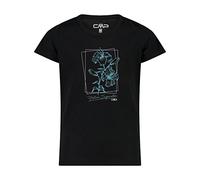 CMP - Camisetas para niños, Negro-Rosa Fluo, 98