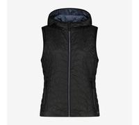 CMP Chaleco Acolchado Mujer Feel Warm Plano Con Capucha, Outdoor - U901 (Negro)
