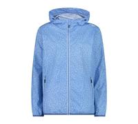 CMP Chaqueta con capucha Rain Fix para mujer, azul claro, 42