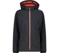 CMP - Chaqueta con capucha y cremallera para mujer, Antracita-Amapola, XXXL
