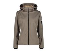 CMP - Chaqueta con capucha y cremallera para mujer, Mel-Sésamo Negro, XXXL