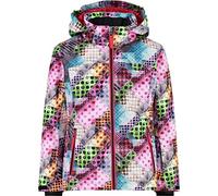 CMP - Chaqueta de esquí infantil en sarga con capucha desmontable, Begonia-Titanio, 116