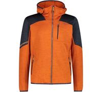 CMP - Chaqueta de forro polar Grid Tech con capucha fija para hombre, Jaffa Mel, 56