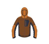 CMP - Chaqueta de forro polar Knit Tech con capucha fija, Jaffa-Antracita, 54