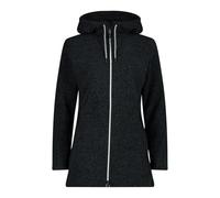 CMP Chaqueta de forro polar Knit Tech con capucha fija para mujer